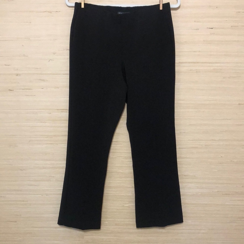 Adrianna Papell  Black Trouser Office Business Work Elastic Waist Pullon Pants 4